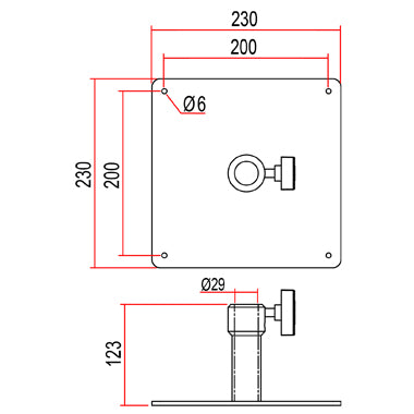 Doughty Turtle Plate (29mm Receiver). Supplied by MTN Shop EU - imagen 2