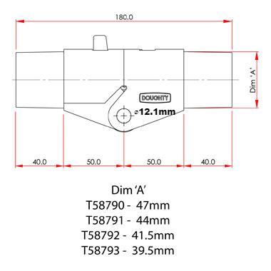 Doughty vergrendelingsellebogen (aluminium) - 4 maten - MTN Shop EU - imagen 3