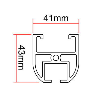 Doughty Rail/Curtain Rail System - Straight Track (Low Profile)