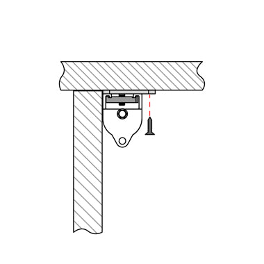 Doughty Rail Hoekplafondbeugel 55 mm x 55 mm (staal) - MTN Shop EU - imagen 3