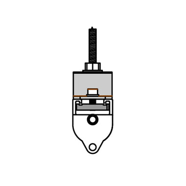 Doughty Rail Top Hat Bracket (Staal) wordt geleverd in 2 maten en wordt geleverd door MTN Shop EU - imagen 3