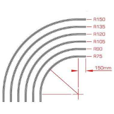Doughty Studio Rail 80 - Gebogen