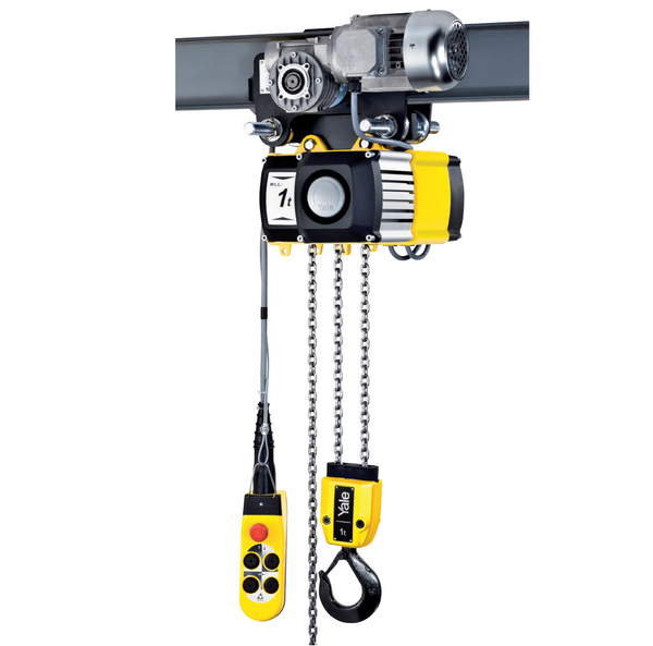 Yale elektrisk kättingtelfer 1 ton, 4m/min (CPV/CPVF). Levereras av MTN Shop EU