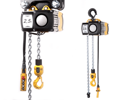 Yale elektrisk kedjetelfer 2,5 ton, 8m/min (CPVF). Levereras av MTN Shop EU