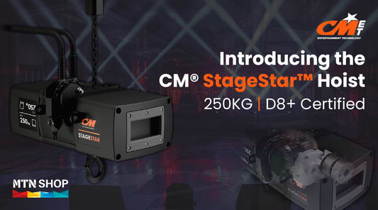 Introducing the D8+ Certified CM® StageStar™ Hoist - You can find the article on MTN Shop EU.