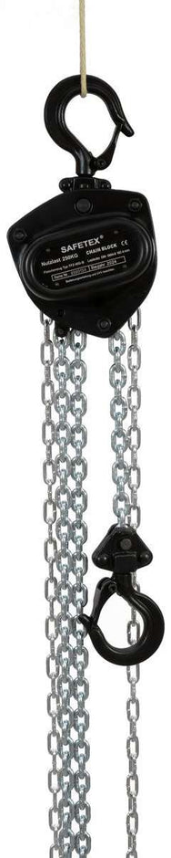 Safetex Spur Gear Chain Hoists 250 kg MINITYPE with Chain Container