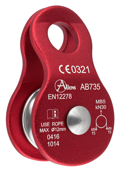 Aliens  STANDARD PULLEY 30 kN – red