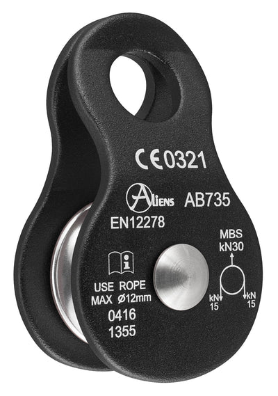 Aliens  STANDARD PULLEY 30 kN – black