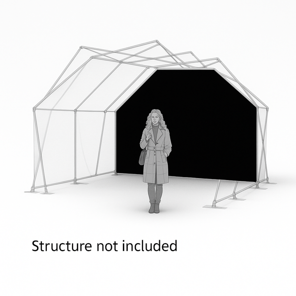 Konligo 3D visualization of the Arko470 event structure with inner black backdrop (structure not included), now available on MTN SHOP US.