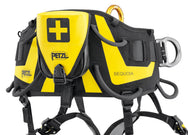 Yellow and black Petzl Sequoia climbing harness on a white background - imagen 3