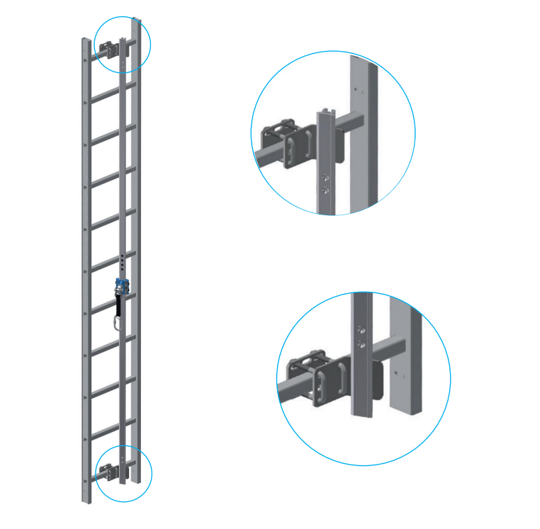 GM Fixation for Vertical Fall Arrest with Rail– – Now available at MTN Shop EU. - imagen 2