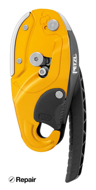 Petzl RIG repairable self-braking descender, yellow version D021BA00, front view - imagen 7
