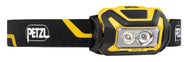 Petzl ARIA® 2R professional headlamp front view, black and yellow - imagen 2