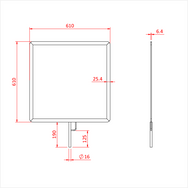 Doughty Flat Flag Frames/Gel Frames (Aluminum) - imagen 2