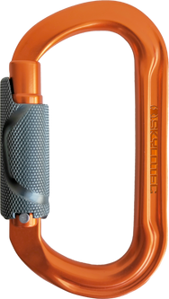 Skylotec DOUBLE O TRI 2.0 Oval Carabiner, AL, TRILOCK, orange, grey