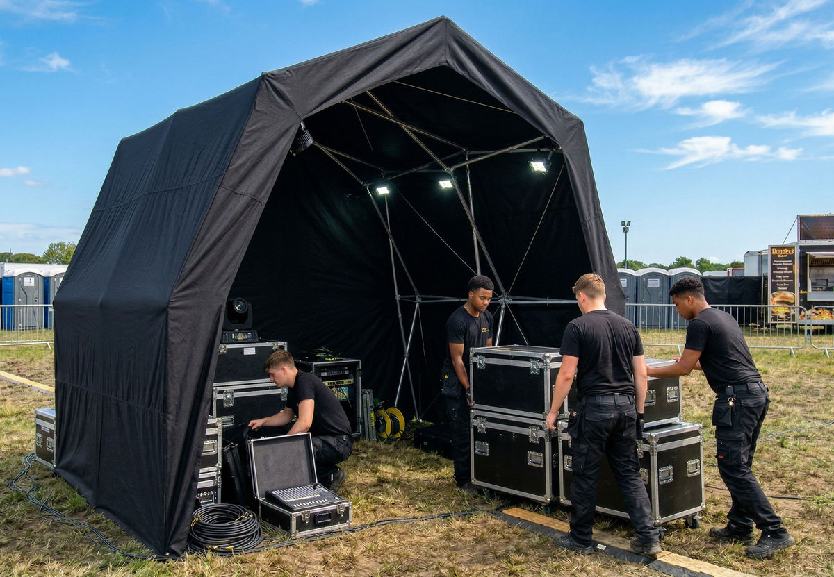 Konligo heavy duty gazebo open at full height showing 10.5 ft entrance for outdoor events - imagen 7