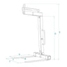 Boscaro Aluminum pallet fork with manual balancing– – Now available at MTN Shop EU.