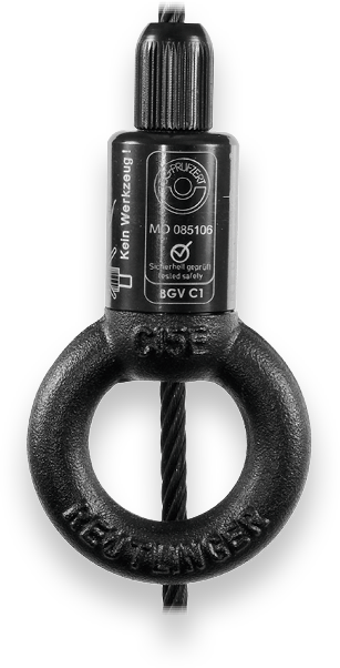 Safetex Wire Rope Holder with Integrated Black Ring – MTN Shop EU