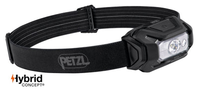 Aria 1 RGB Black Color: Ultra-compact, robust, and waterproof headlamp designed for proximity vision and featuring white or red/green/blue lighting