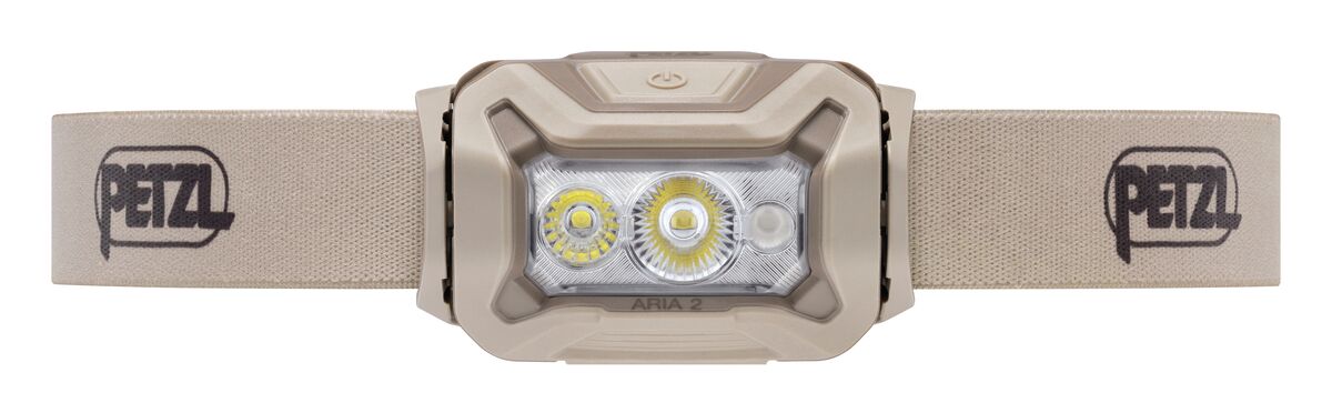Aria 2 RGB Desert: Ultra-compact, durable, and waterproof headlamp designed for proximity vision and movement and featuring white or red/green/blue lighting to preserve night vision and stealth.  - imagen 4