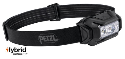 Aria 2R RGB: Ultra-compact, rechargeable, durable, and waterproof headlamp designed for proximity vision and movement and featuring white or RGB lighting.