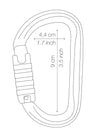 Petzl Am’D Carabiner (Pack of 10)