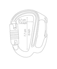 Petzl FREINO Z Carabiner (Pack of 5) - imagen 2