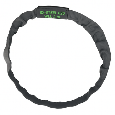 Safetex SX-STEEL Round Sling with Steel Wire Core – Green / 0.5