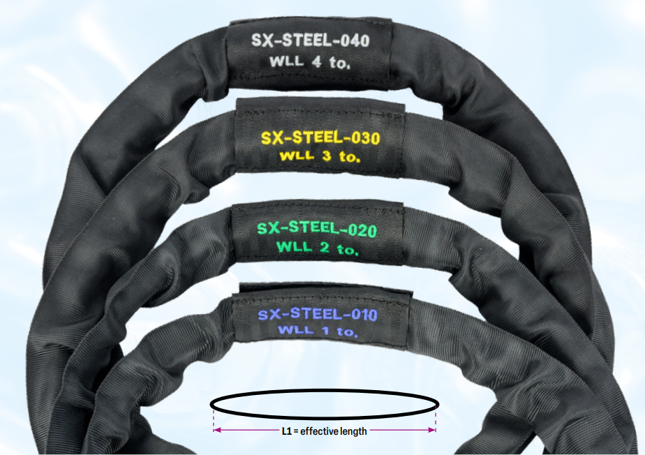 Safetex SX-STEEL Round Sling with Steel Wire Core - imagen 2