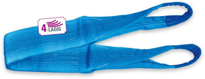 Safetex Heavy-Duty Lifting Slings 4-Ply Type B, with Reinforced Loops