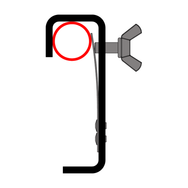 Doughty 30mm Hook Clamp c/w Protector Strip - Guitar capo with adjustable tension mechanism. - imagen 2