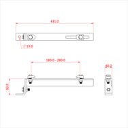 Doughty Girder Clamp - C/W End Bracket - imagen 3