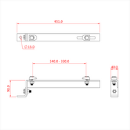 Doughty Girder Clamp - C/W End Bracket - imagen 4
