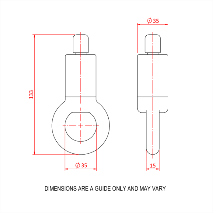 Doughty 66SV III with Ring - Drophead drawing with dimensions indicated in millimeters. - imagen 2