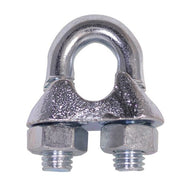 Doughty Cable Grips - Galvanized steel wire rope clamp, heavy-duty construction.