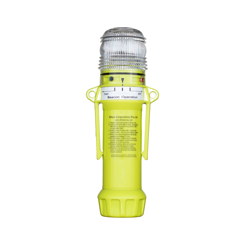 Eflare UB730 LED safety beacon mounted in bracket, angled side view - imagen 3