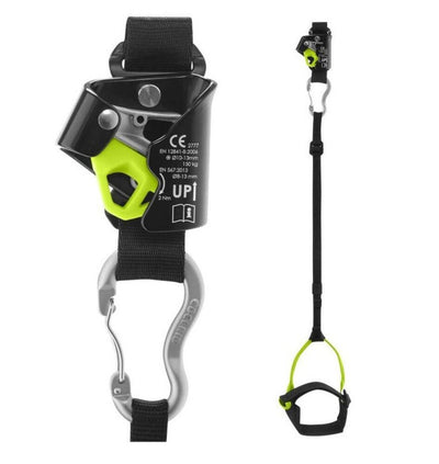 Edelrid kniekruiserklem met voetlus-stijgklem