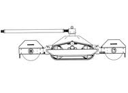 Disegno tecnico di un rullo compressore con il marchio "Wacker" su sfondo bianco - imagen 8