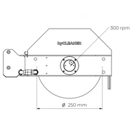 Disegno tecnico di un componente della macchina con marcatura e dimensioni 'byCLEANER'. - imagen 9