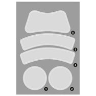 Kask Superplasma doorzichtige stickers