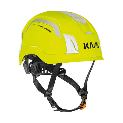 Kask Zenith X LC AIR HI VIZ - Längre hakband +10 cm – Gul Fluo