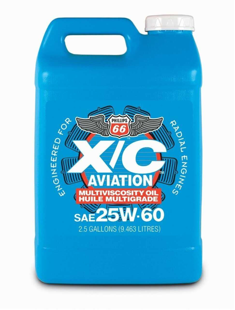 Phillips 66 Aviation X/C Oil 25W-60 flaska för flygplansmotorer med multiviskositet, 2,5 gallon. - imagen 3