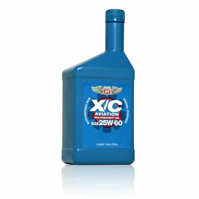 Phillips 66 Aviation X/C Oil 25w-60 flaska för kolvmotorer för flygplan