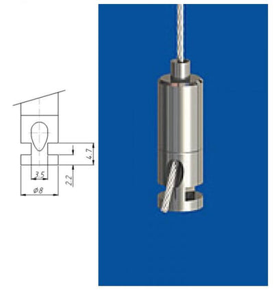 Reutlinger Hållare Typ 12 ZW NK [5/10 Pack]– Diameter: 10 mm; Längd: 28mm; Gaffelbredd: 5 mm; Gaffellängd: 16mm; Bultdiameter: 5 mm; Central kabelutgång; TÜV-certifierad – Nu tillgänglig på MTN Shop EU.