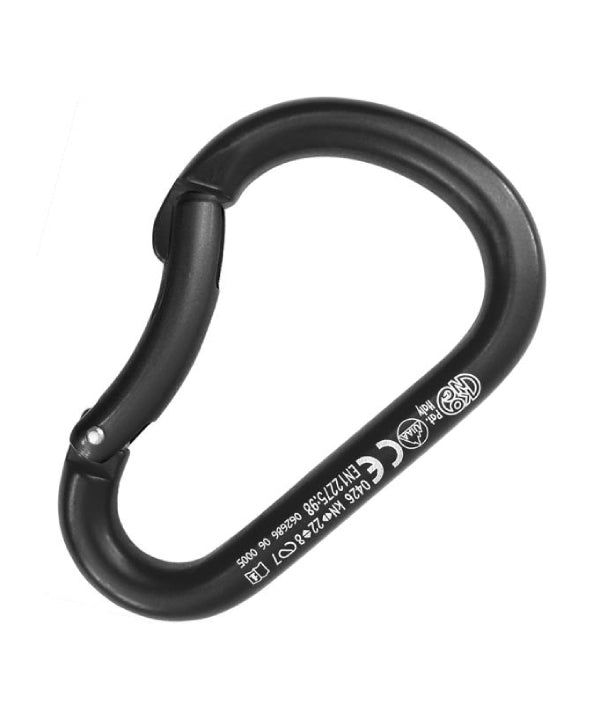 Kong - Aluminum Carabiner Paddle - Bent Gate - Black