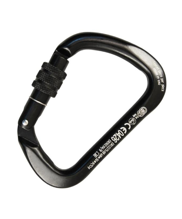KONG - X-LARGE ALU SCREW SLEEVE– Mousqueton avec une plus grande ouverture et un haut bruchlast. Le D-Form spécial empêche une rotation des mousquetons et un meilleur montage final dans le sens de la longueur. – Maintenant disponible sur MTN Shop EU. - imagen 4
