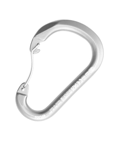 Kong - Mousqueton en aluminium Paddle Wire Bent Gate - Manille courbée (5 unités) – Argent / 5
