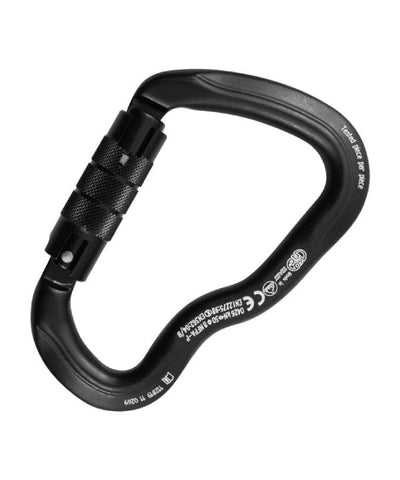 Kong - Mousqueton Ferrata en Aluminium - Twist Lock - Noir