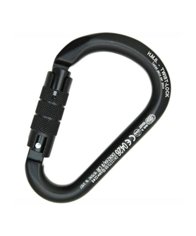 Kong - Mousqueton en aluminium Hms Classic Twistlock (5 unités) – Noir / 5