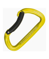 Kong - Mousqueton Trapper en Aluminium - Bent Gate - Jaune/Noir